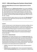NR547 Week 4 Midterm Due 1st February 2026 Complete Actual Exam Questions 1- 75 NR 547 Differential Diagnosis in Psychiatric-Mental Health
