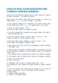 OSHA-10 FINAL EXAM QUESTIONS AND CORRECT VERIFIED ANSWERS