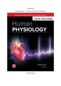 TEST BANK Human Physiology &lpar;17TH ED&rpar; by Stuart Ira Fox&vert; 2025 Release