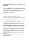 HMGT 3300 FINAL EXAM QUESTIONS WITH VERIFIED ANSWERS