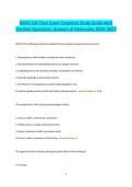 NURS 302 Final Exam Complete Study Guide 2026 &vert; Verified Questions&comma; Correct Answers & Detailed NCLEX-Style Rationales &vert; Comprehensive Nursing Exam Review