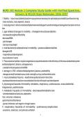 NURS 302 Module 2 Complete Study G&NewLine;uide 2026 &vert; Verified Questions&comma; Correct Answers & Detailed NCLEX-Style Rationales &vert; Nursing Exam Review
