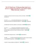 NSG 527 Final Exam &vert; 176 Question Bank with Correct Answers &vert; Complete Exam Review &vert; Latest 202&sol;27 Update &vert; Wilkes University &vert; Graded A&plus;