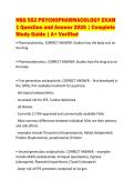 NSG 552 Psychopharmacology Exam 1 Premium Revision Pack &vert; 2026 Exam Questions & Answers Compilation &vert; Verified A&plus; Study Material &vert; 100&percnt; Structured Guide