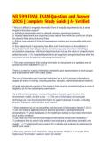NR 599 FINAL EXAM Question and Answer&NewLine;2026 &vert; Complete Study Guide &vert; A&plus; Verified