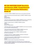 NR 599 Midterm Premium Revision Pack &vert; 2026 Exam Questions & Answers Compilation &vert; Verified A&plus; Study Material &vert; 100&percnt; Structured Guide