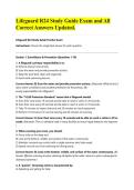 Lifeguard R24 Study Guide Exam and All Correct Answers Updated&period;&NewLine;