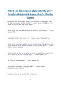 ARRT Bone Density &lpar;BD&rpar; Exam Study Set 2026&ndash;2027 &vert; Complete Questions & Answers&comma; Certification Review&comma; Practice Exam & Verified Solutions