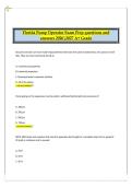 Florida Pump Operator State Exam Prep&colon; Verified Q&A 2026&sol;2027 &lpar;A&plus; Grade&rpar;&vert;Florida Pump Operator Exam Prep Questions and Answers 2026&sol;2027 A&plus; Grade &ndash; Complete Fire Service Certification Study Guide