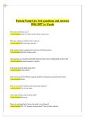 Florida Pump Ops Test Questions and Answers 2026&sol;2027 A&plus; Grade &ndash; Complete Pump Operator Certification Exam Review