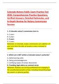 Colorado Notary Public Exam Practice Test &NewLine;2026&colon; Comprehensive Practice Questions&comma; &NewLine;Verified Answers&comma; Detailed Rationales&comma; and &NewLine;In-Depth Review for Notary Commission &NewLine;Success 