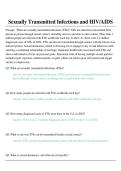 Sexually Transmitted Infections and HIV&sol;AIDS Study Guide 2026 Updated &ndash; Prevention&comma; Diagnosis&comma; Treatment and Nursing Review