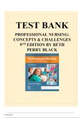 Professional Nursing Concepts & Challenges 9th Edition &lpar;Beth Black&rpar; &ndash; Complete Test Bank with NCLEX-Style Questions&comma; Rationales&comma; Nursing History&comma; Professionalism&comma; and Advanced Practice Roles