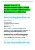 COMSAE Form ASA 115 &NewLine;Comprehensive Osteopathic Medical &NewLine;Practice Exam with Verified Questions&comma; &NewLine;Detailed Answers a 2026 editon 
