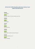 ALTA Exam Review Terms &vert; Questions with Correct Answers &vert; Latest Update