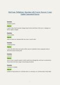Alta Exam- Definitions &vert; Questions with Correct Answers &vert; Latest Update Guaranteed Success
