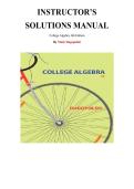 Instructor's Solutions Manual for College Algebra&comma; 6th edition by Mark Dugopolski&comma; Chapter 1-8  &vert;All Chapters