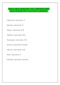 PUBLIX MEAT MANAGER TEST-TEMPERATURES EXAM QUIZZES WITH ACCURATE ANSWERS &period;