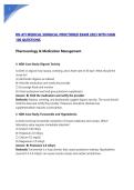 RN ATI MEDICAL SURGICAL PROCTORED EXAM 2023 WITH NGN  &NewLine;100 QUESTIONS 