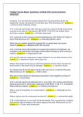 Fisdap Trauma Exam  questions verified with correct answers &NewLine;2026&sol;2027 