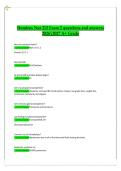 Hondros NUR 212 Exam 2 Questions and Answers 2026&sol;2027 &ndash; Comprehensive Nursing Exam  with Verified Solutions &vert; A&plus; Grade