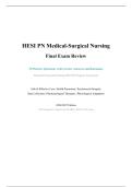 HESI PN Medical-Surgical Nursing Final Exam Review &lpar;2026&sol;2027 Edition&rpar; &ndash; Practical&sol;Vocational Nursing Program Assessment &vert; NGN-Integrated &vert; 50 Practice Questions with Correct Answers and Rationales