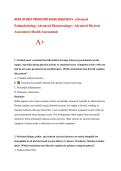 APEA 3P BEST PREDICTOR EXAM 2026&sol;2027&bull; Advanced&NewLine;Pathophysiology Advanced Pharmacology&bull; Advanced Physical&NewLine;Assessment &lpar;Health Assessment&rpar;&NewLine;A&plus;
