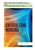 TESTBANK 2026&sol;2027 FOR SOLE&rsquo;S INTRODUCTION TO&NewLine;CRITICAL CARE NURSING 9TH EDITION BY MARYBETH &&NewLine;LAUREN&NewLine;ALL CHAPTERS EXTENSIVELY COVERED&sol;ISBN&colon;978-0443110368&sol; Newly Verified