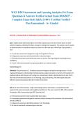 WGU D293 Assessment and Learning Analytics OA Exam Questions & Answers Verified Actual Exam 2026&sol;2027 &ndash; Complete Exam-Style Q&As &vert; 100&percnt; Certified Verified &ndash; Pass Guaranteed &ndash; A&plus; Graded&NewLine;