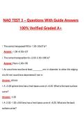 NAO TEST 3 &lpar;Latest 2026&sol;2027 Update&rpar; Complete Questions and Guide Answers&comma; 100&percnt; Verified Graded A&plus;