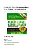Federal Nursing Home Administrator Exam Prep Package 2026&lowbar;2027 &lowbar; NAB Core of Knowledge&comma; Long-Term Care Administration & CMS Compliance &lowbar; Complete Study Guide with Verified Questions&period;pdf
