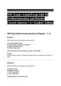 NSC Exam &lowbar; Actual Exam with All Verified Questions and Detailed Correct Answers &lowbar; A&plus; Graded &lowbar; Edition&period;pdf