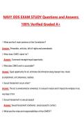 Navy ODS Exam Study &lpar;Latest 2026&sol;2027 Update&rpar; Complete Questions and Guide Answers&comma; 100&percnt; Verified Graded A&plus;