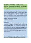 NRCME 2026&sol; 2027 Study Sheet Real Exam&NewLine;Questions&comma; Well elaborated Answers&sol; fully covered&sol;&NewLine;Brand New