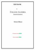 College Algebra&comma; 8th edition &mdash; by Robert Blitzer  &vert; Complete Test Bank &lpar;Ch&period; 1-8&rpar;