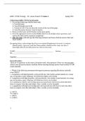 BIOL 355 ECOLOGY EXAM 2 QUESTIONS AND ANSWERS &lpar;DR&period; LARSON&rpar; &vert; SPRING 2026 VERSION A ANSWER KEY - BINGHAMTON UNIVERSITY&period;