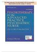 TEST BANK 2026&sol;2027 PSYCHOTHERAPY FOR THE ADVANCED&NewLine;PRACTICEPSYCHIATRIC NURSE 3rd EDITION 100&percnt; verified&sol; Fully covered PMHNP Certification Review Study Guide Notes 