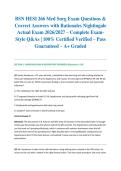 BSN HESI 266 Med Surg Exam Questions & Correct Answers with Rationales Nightingale Actual Exam 2026&sol;2027 &ndash; Complete Exam-Style Q&As &vert; 100&percnt; Certified Verified &ndash; Pass Guaranteed &ndash; A&plus; Graded