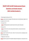 NCATT AET & AEIT Endorsement Exam &lpar;Latest 2026&sol;2027 Update&rpar; Complete Questions and Guide Answers&comma; 100&percnt; Verified Graded A&plus;