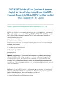NGN HESI Med-Surg Exam Questions & Answers Graded A&plus; Latest Update Actual Exam 2026&sol;2027 &ndash; Complete Exam-Style Q&As &vert; 100&percnt; Certified Verified &ndash; Pass Guaranteed &ndash; A&plus; Graded&NewLine;