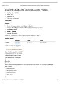JURI 575 Module 1 Quiz&colon; Introduction to Criminal Justice Process &vert; Questions and Answers &vert; 2026 Update &vert; 100&percnt; Correct&period;