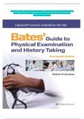 Test Bank - Bates&rsquo; Guide To Physical Examination and History Taking 14th Edition &lpar;LWW&comma; 2025&rpar; by Rainier P&period; Soriano&comma; All Chapters 1-27 Covered With Questions And Verified Solutions With Detailed Rationales And Case Studies&period;