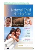Test Bank For Maternal Child Nursing Care 7th Edition by Shannon E&period; Perry&comma; Marilyn J&period; Hockenberry&comma; Mary Catherine Cashion&vert; ISBN-13&NewLine;978-0323776714&vert;  Chapter 1-50 &vert; All Chapters &vert; Complete Updated A&plus; Guide