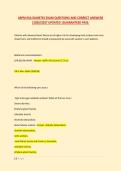 ABFM KSA DIABETES EXAM QUESTIONS AND CORRECT ANSWERS &NewLine;&vert;2026&sol;2027 UPDATED &vert;GUARANTEED PASS&period;