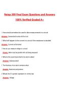 Neiep 300 Final Exam &lpar;Latest 2026&sol;2027 Update&rpar; Complete Questions and Guide Answers&comma; 100&percnt; Verified Graded A&plus;