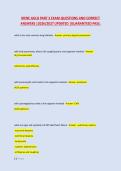 IRENE GOLD PART 3 EXAM QUESTIONS AND CORRECT &NewLine;ANSWERS &vert;2026&sol;2027 UPDATED &vert;GUARANTEED PASS&period;