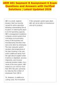 ARM 401 Segment B Assignment 6 Exam&NewLine;Questions and Answers with Verified&NewLine;Solutions &vert; Latest Updated 2026&NewLine;