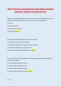 NREMT PRACTICE EXAM QUESTIONS AND CORRECT ANSWERS &NewLine;&vert;2026&sol;2027 UPDATED &vert;GUARANTEED PASS&period; 