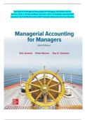 Test Bank for Managerial Accounting for Managers&comma; 6th Edition by Eric Noreen&comma; Peter C&period; Brewer & Ray H&period; Garrison &vert; All 1-12 Chapters Covered With Questions And Verified Solutions With Detailed Rationales And Case Studies&period;