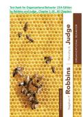 Test Bank for Organizational Behavior 15th Edition by Robbins and Judge &vert; ISBN-13 978-0132834872  &vert; Chapter 1-18 &comma; All Chapters 